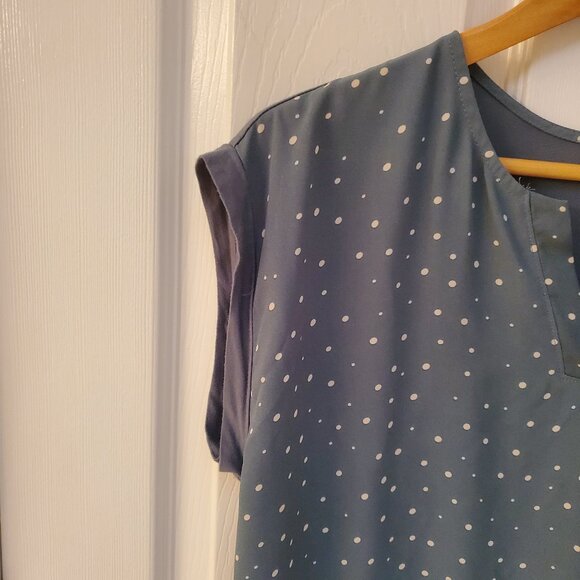 Papermoon top - Size Medium - Green/White Reece Mixed Material Top - Picture 2 of 7